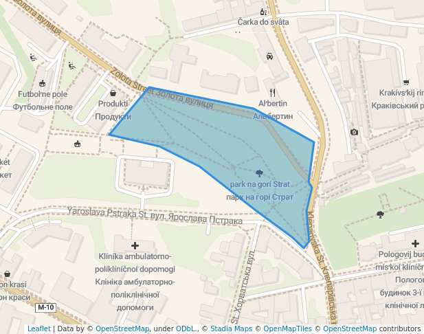 парк на горі Страт