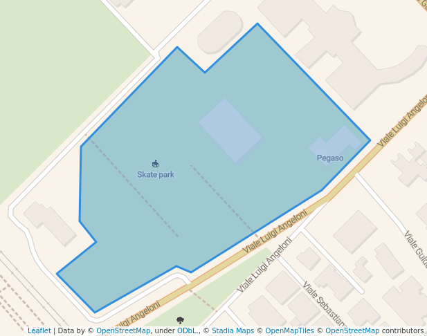 walking in Le Conchiglie map in Riccione