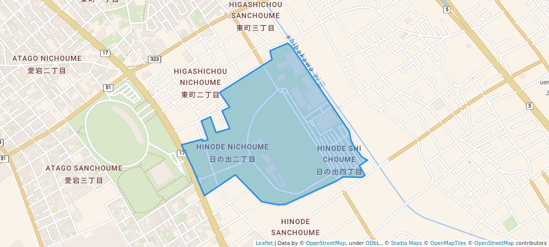 walking in 上尾運動公園 map in Ageo