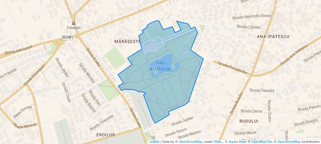 walking in Parcul Regele Mihai I al României map in Ploiești