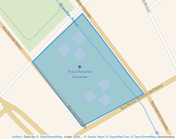 walking in Praça Margarida Gonçalves map in Arapiraca