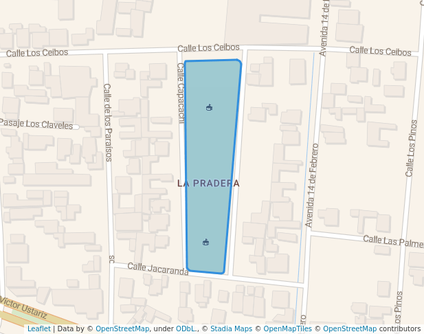 walking in Parque La Pradera map in Colcapirhua