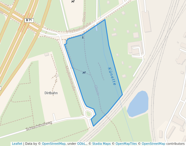 walking in Glacis map in Magdeburg