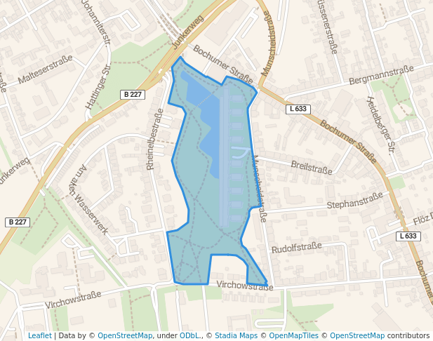 walking in Wissenschaftspark Gelsenkirchen map in Gelsenkirchen