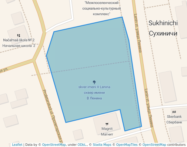 сквер имени В Ленина