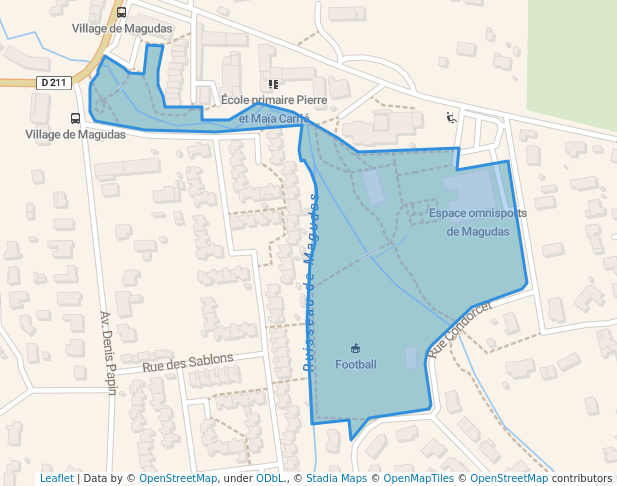 walking in Bords de Jalles de Magudas map in Saint-Médard-en-Jalles