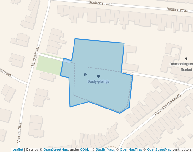 walking in Douly-pleintje map in Hasselt