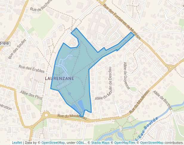 Parc de Laurenzane in Gradignan | Map and Routes