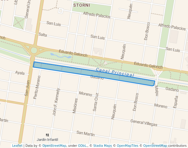 Paseo Canal Grande Sur