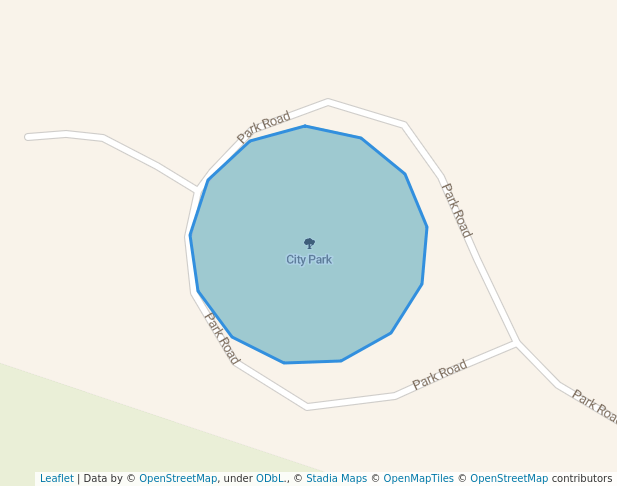 walking in City Park map in Dayton