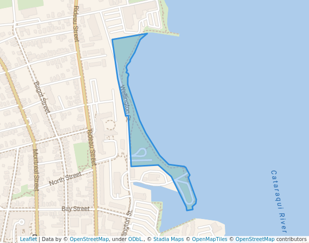 walking in Douglas Fluhrer Park map in Kingston