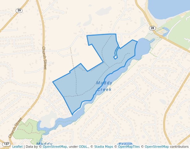walking in D. Isabel Smith Monomoy River Conservation Lands map in Harwich