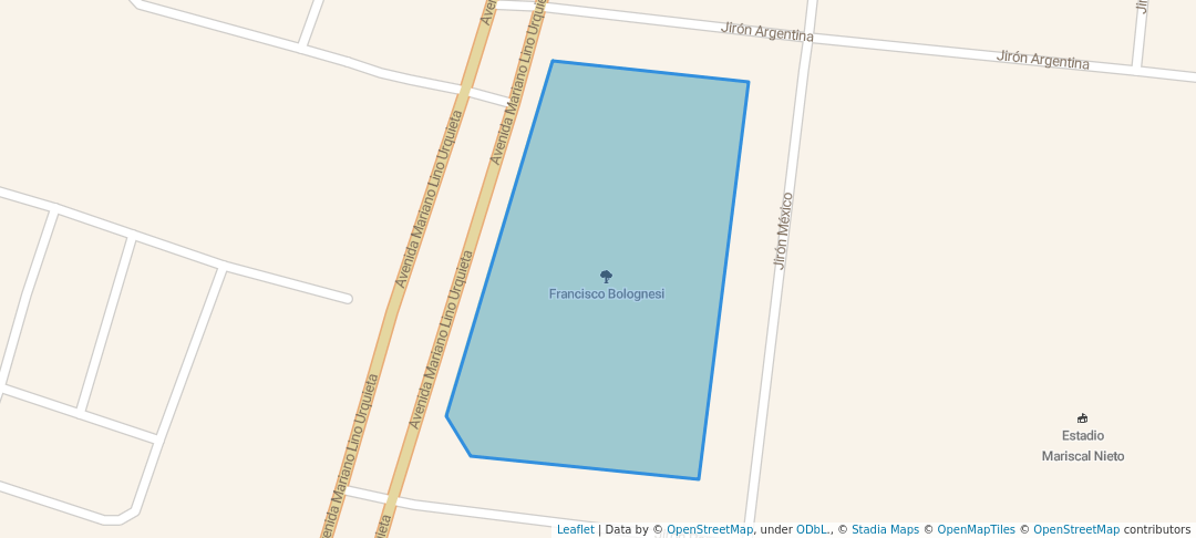 walking in Francisco Bolognesi map in Ilo