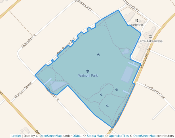 Wainoni Park in Christchurch | Map and Routes