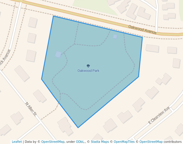 Oakwood Park In State College Map And Routes