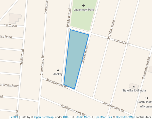 walking in Chinmayi Park map in Mysuru