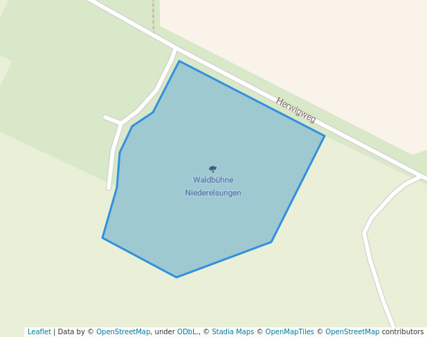 walking in Waldbühne Niederelsungen map in Wolfhagen