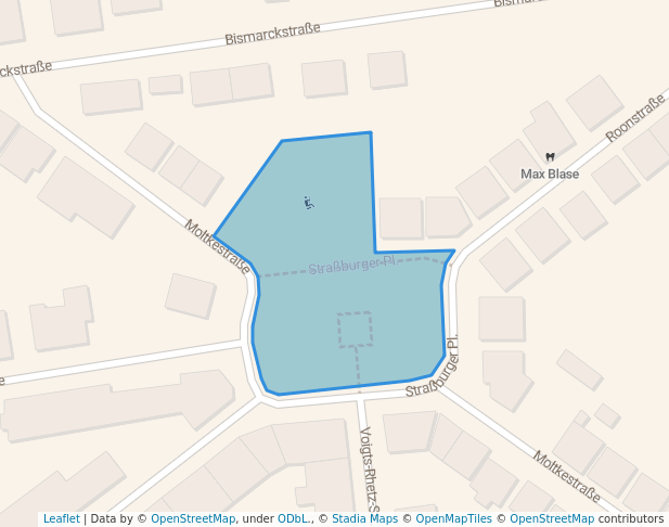 walking in Straßburger Platz map in Osnabrück