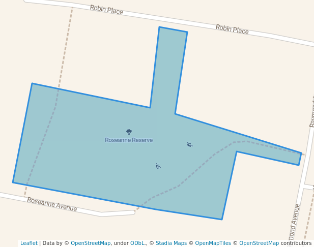 Roseanne Reserve in Roselands | Map and Routes