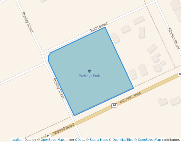 walking in Wellings Park map in Eden