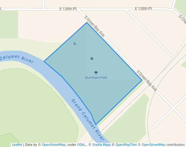 walking in Burnham Park map in Burnham