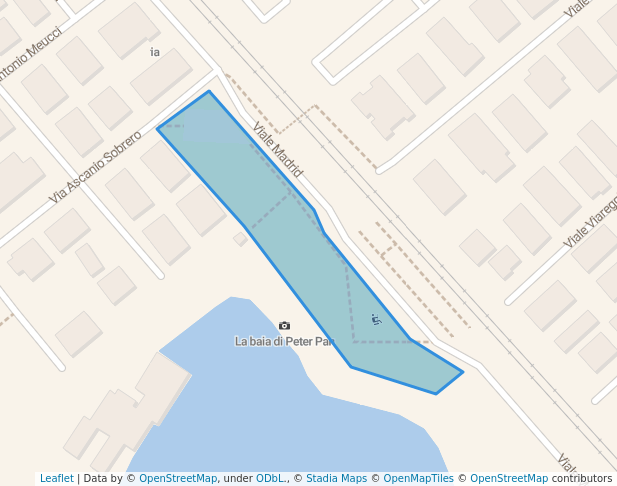 walking in Parco Caduti nei lager 1943-1945 map in Rimini