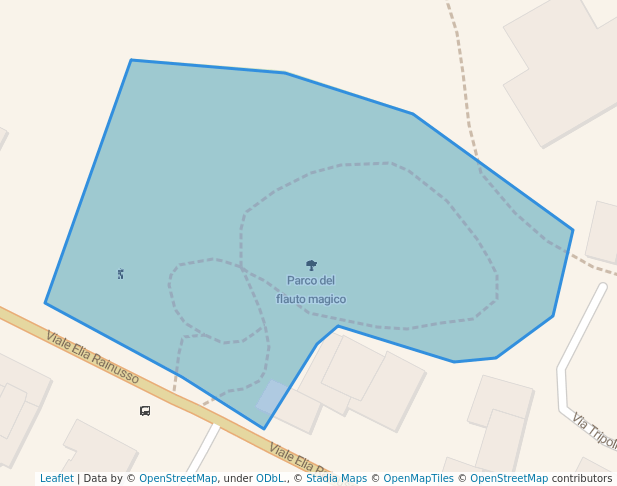 walking in Parco del flauto magico map in Santa Margherita Ligure