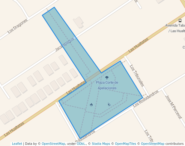 walking in Plaza Corte de Apelaciones map in Vitacura