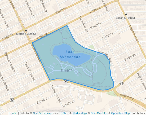 walking in Holliday Park map in Cheyenne