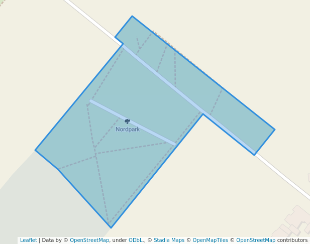walking in Nordpark map in Pulheim