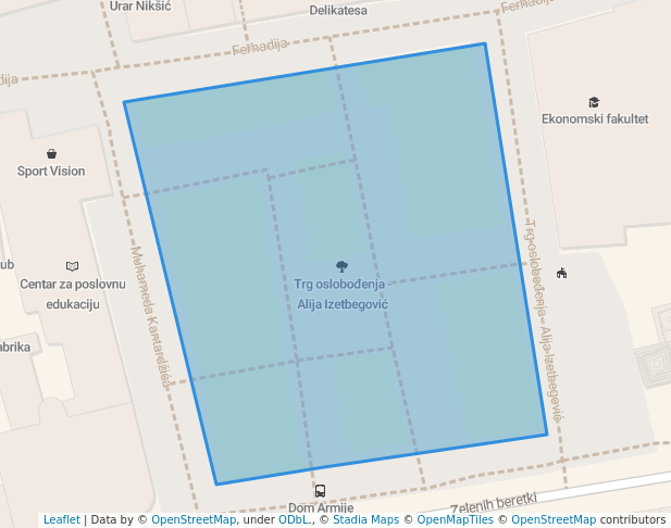 Trg oslobođenja - Alija Izetbegović