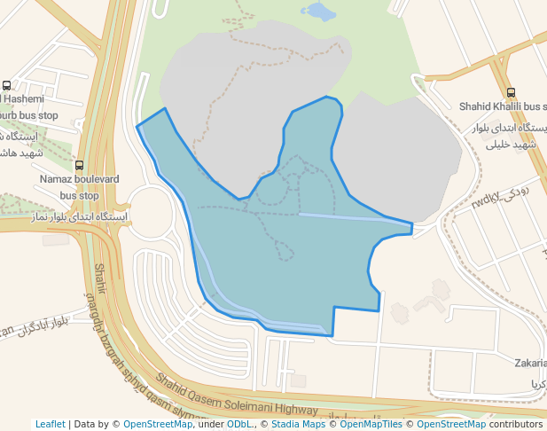 سایت جنوبی بوستان کوهسنگی