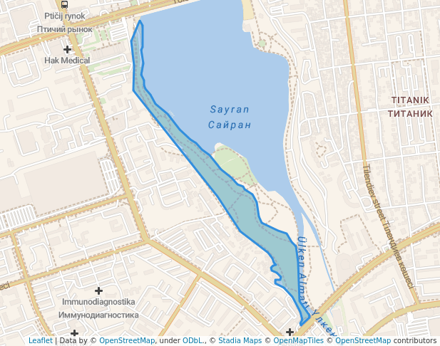 Лесополоса оз.Сайран