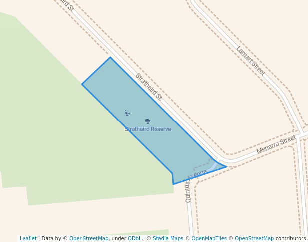 Strathaird Reserve in Strathmore | Map and Routes