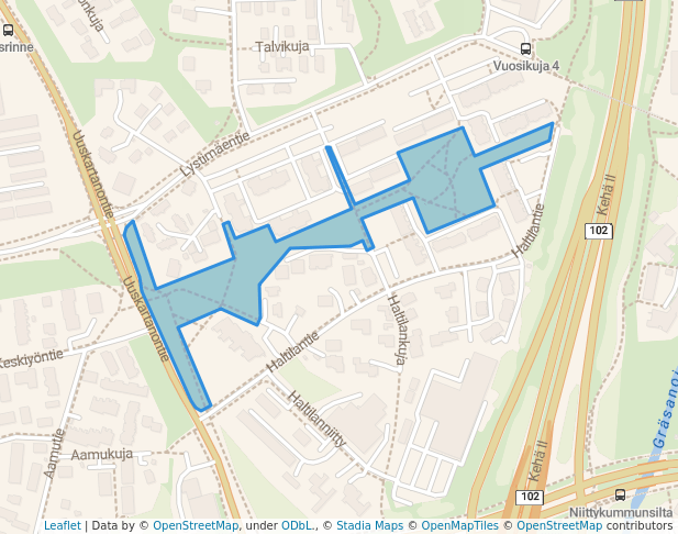 Haltijanpuisto in Esbo | Map and Routes