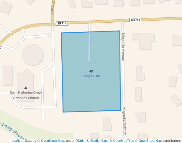 walking in Hogge Park map in Bailey's Crossroads