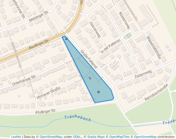 walking in Traifelbergplatz map in Stuttgart