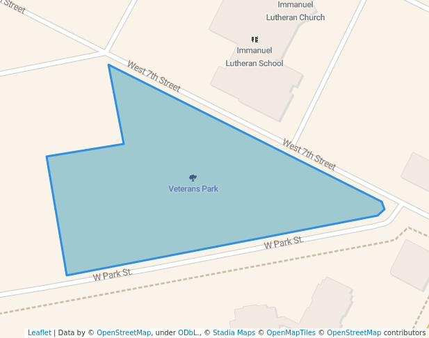 walking in Veterans Park map in Marshfield