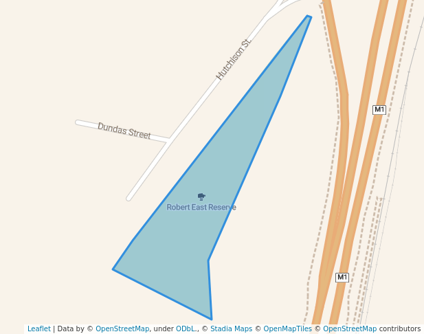 walking in Robert East Reserve map in Bombo