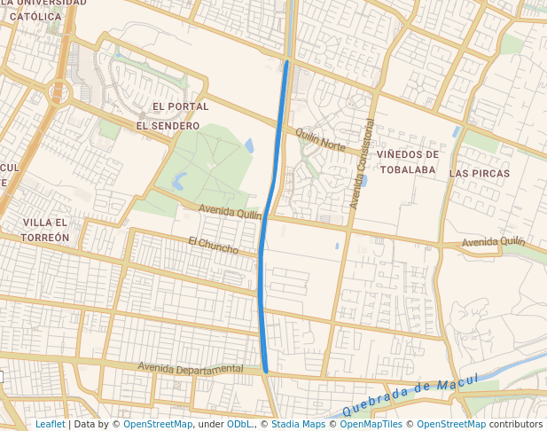 Parque Tobalaba - Canal San Carlos