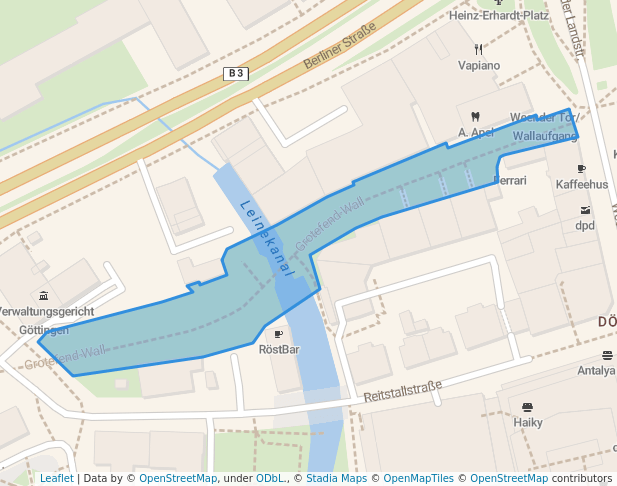 walking in Grotefend-Wall map in Göttingen