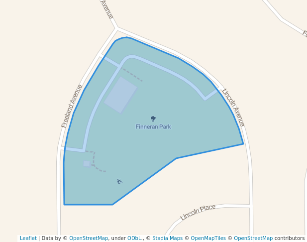 walking in Finneran Park map in Calumet City