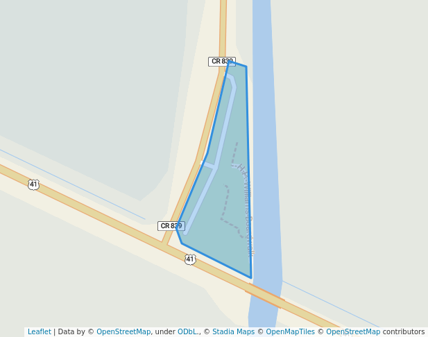 walking in H. P. Williams Roadside Park map in Ochopee