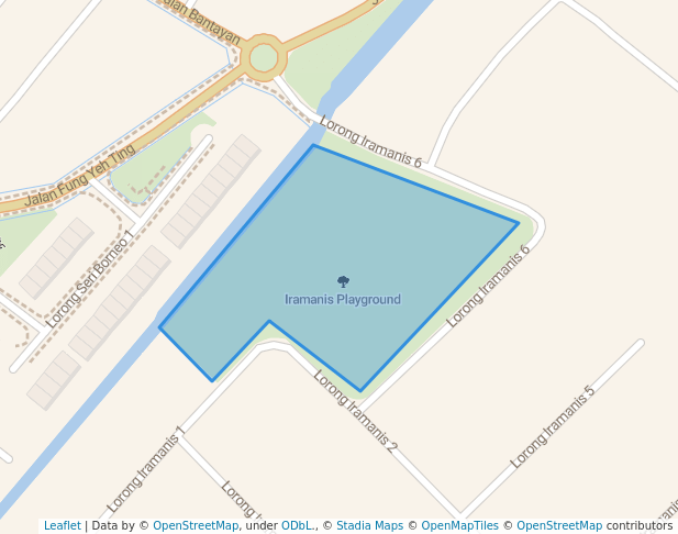 walking in Iramanis Playground map in Kota Kinabalu