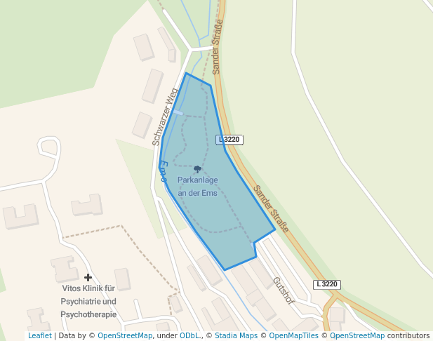 Parkanlage an der Ems