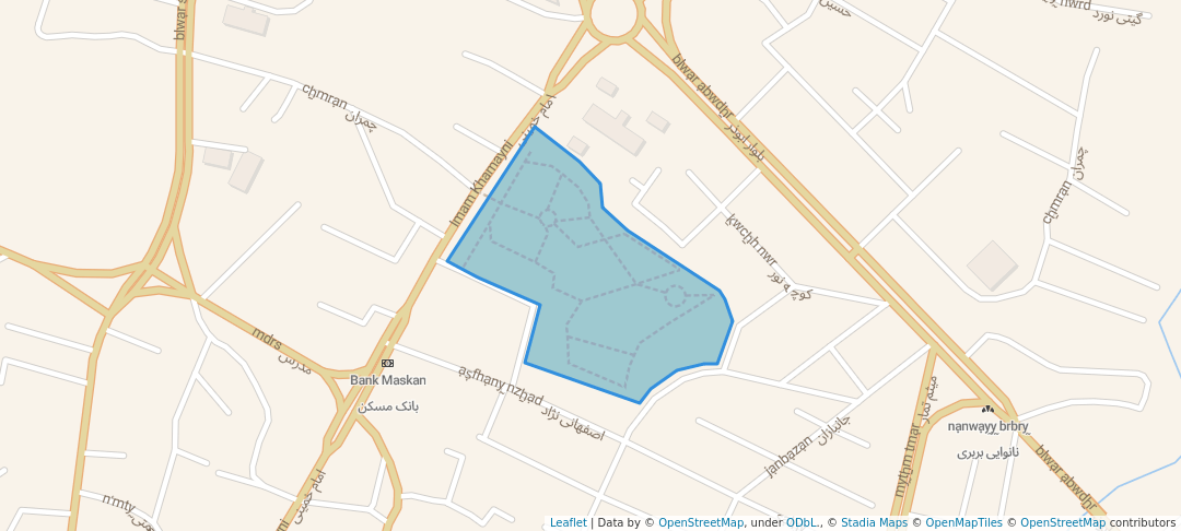 walking in پارک شهر map in Fuman