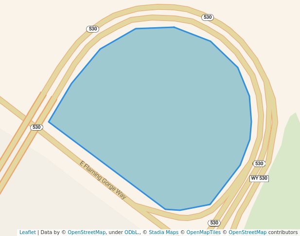 walking in Circle Park map in Green River