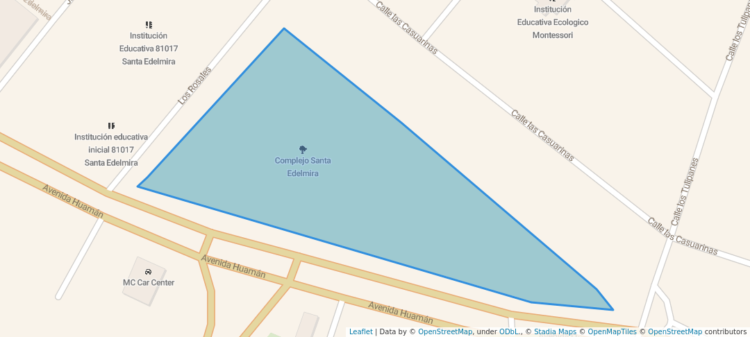 walking in Complejo Santa Edelmira map in Víctor Larco Herrera