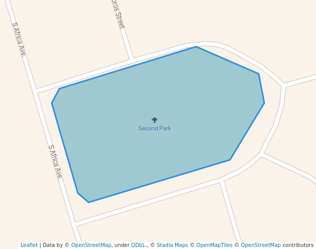 walking in Second Park map in Sandton