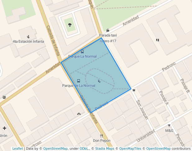 walking in La Normal map in La Habana